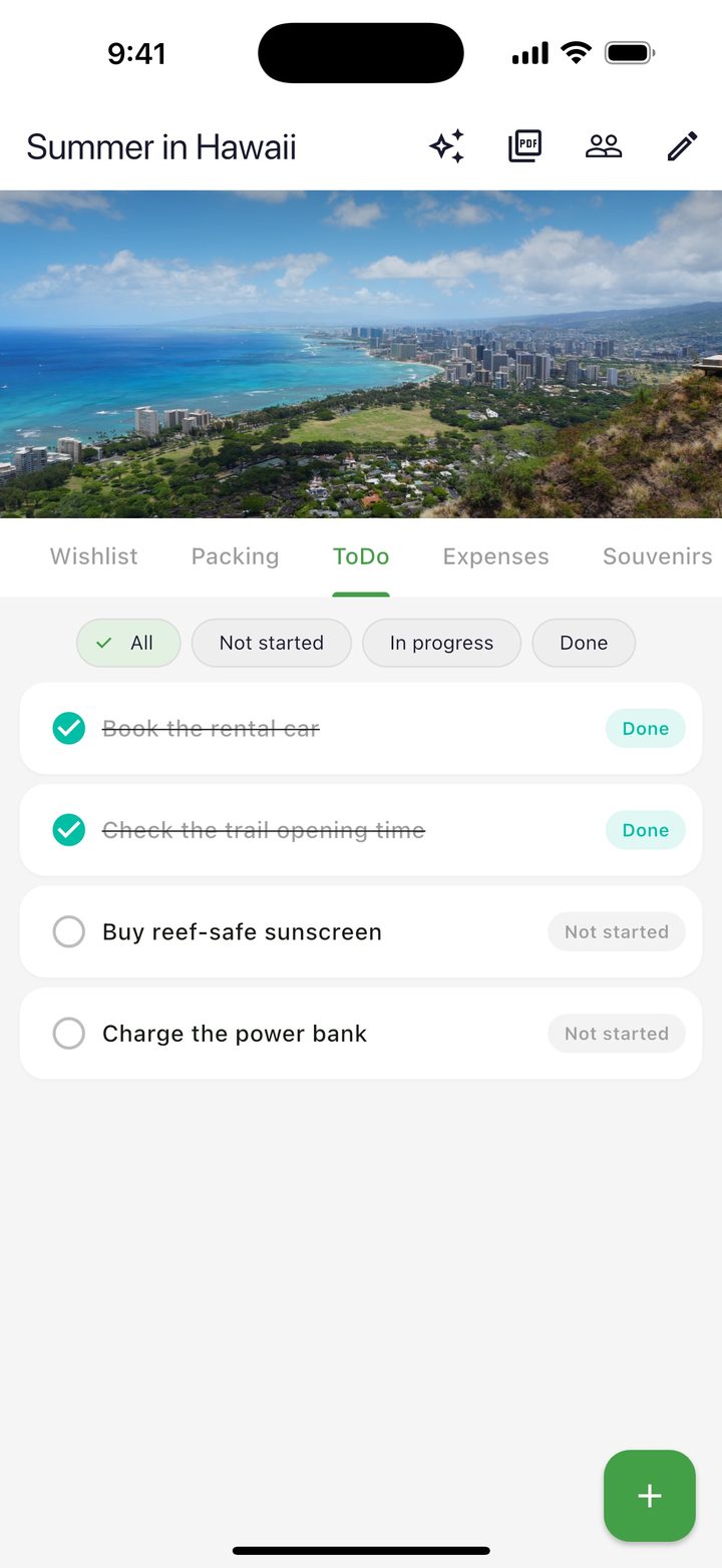 Shared to-do list